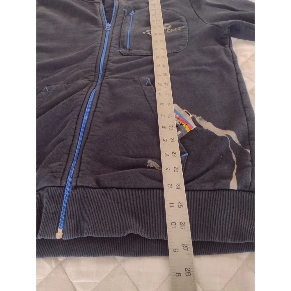 Red Bull Racing Puma Sweatshirt Jacket Full Zip Mens Sz M Blue Formula 1 F1